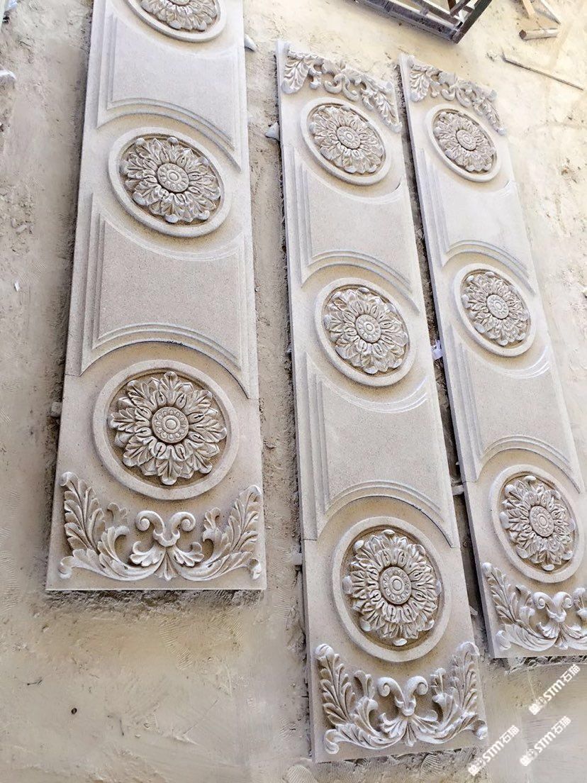 三盛石材|单品定制·雕刻花岗岩平板别墅外墙雕花板