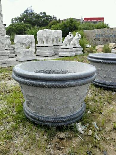 私人订制花岗岩高档花钵花盆